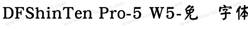 DFShinTen Pro-5 W5字体转换